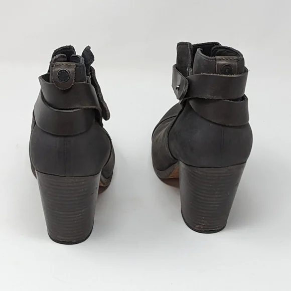 Rag & Bone Harrow Gray Suede Booties With Box Size 39.5 US Size 8.5 - Picture 10 of 10